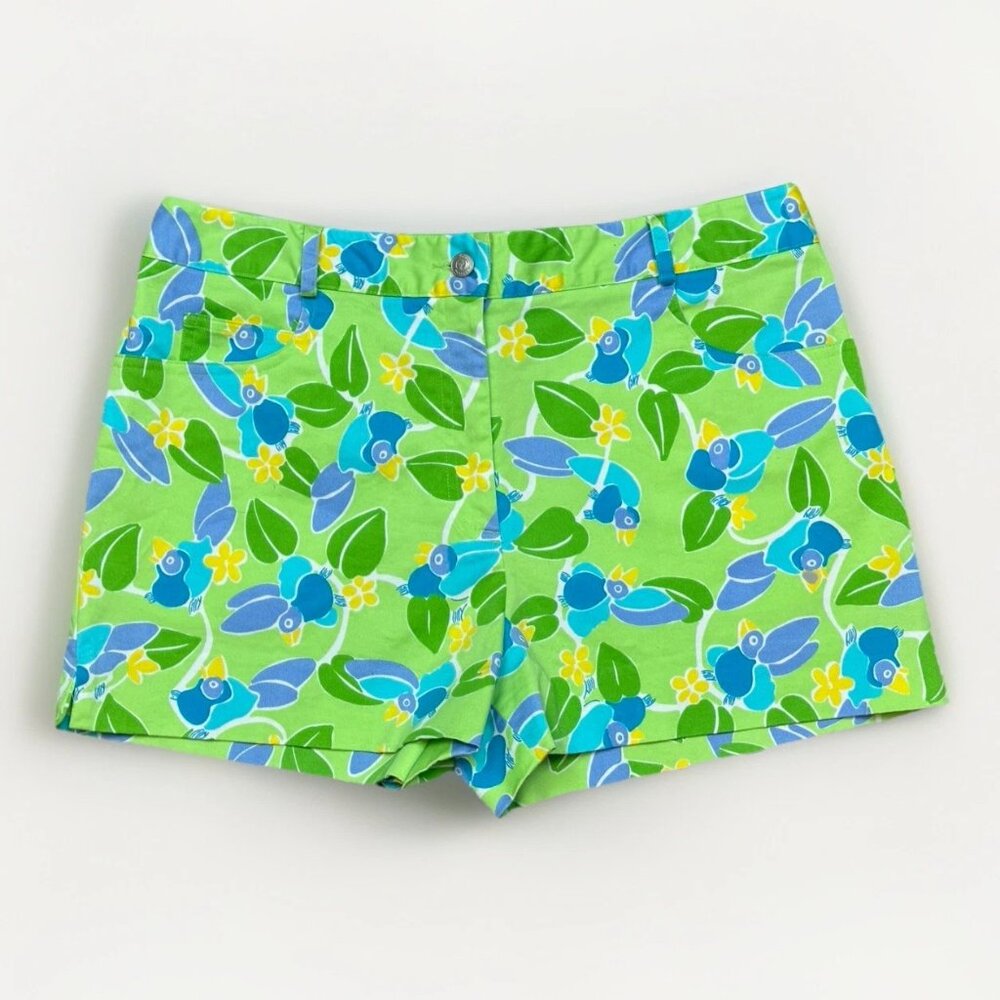 🌴🦜 NWOT Lilly Pulitzer Too Jays Shorts – Women’s Size 8 | Colorful Print 🌴🦜